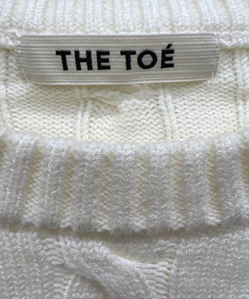 THE TOE（ザ・トゥー）THE TOE (ザ・トゥー) ケーブルニット ホワイト サイズ:Sの古着・服飾アイテム