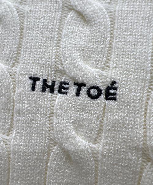 THE TOE（ザ・トゥー）THE TOE (ザ・トゥー) ケーブルニット ホワイト サイズ:Sの古着・服飾アイテム