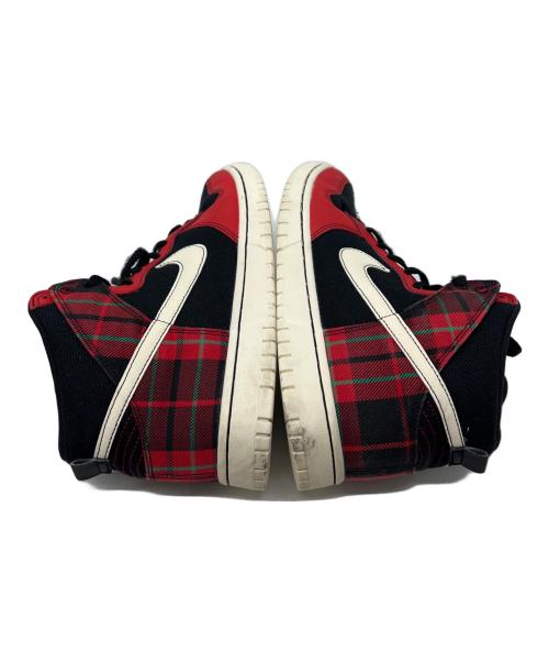 NIKE（ナイキ）NIKE (ナイキ) Dunk High Plaid レッド×ブラック サイズ:28の古着・服飾アイテム