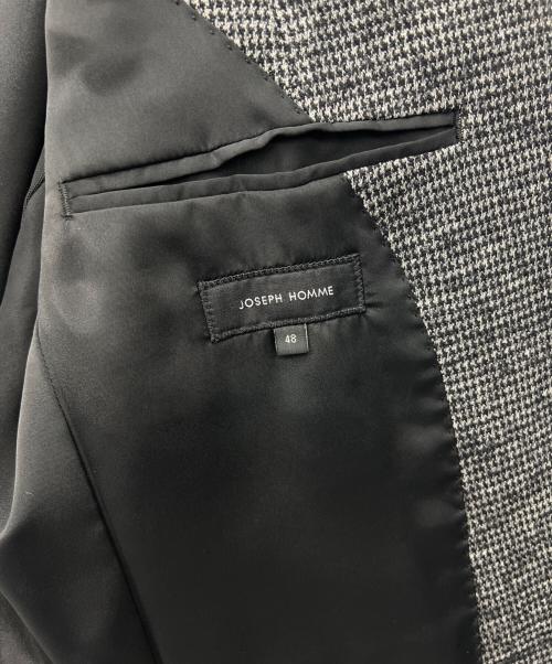 JOSEPH HOMME（ジョゼフ オム）JOSEPH HOMME (ジョゼフ オム) テーラードジャケット ブラック×ホワイト サイズ:48の古着・服飾アイテム