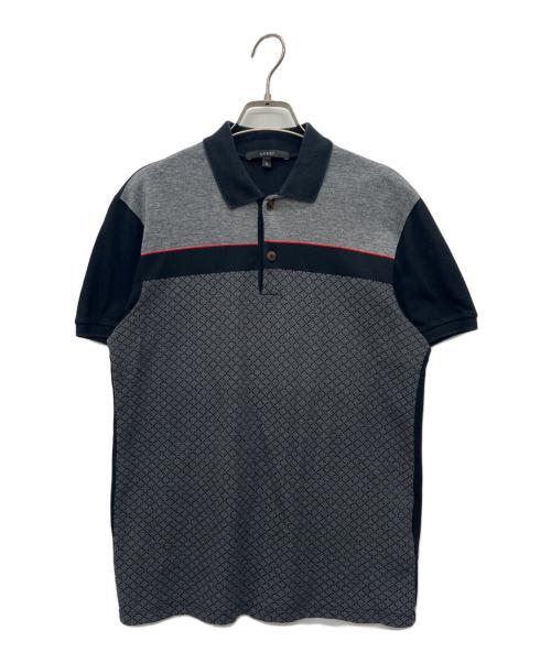 GUCCI（グッチ）GUCCI (グッチ) ポロシャツ ブラック×グレー サイズ:Sの古着・服飾アイテム
