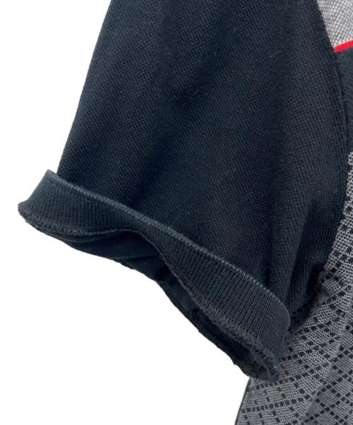 GUCCI（グッチ）GUCCI (グッチ) ポロシャツ ブラック×グレー サイズ:Sの古着・服飾アイテム