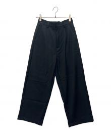 crewre（クルーレ）の古着「ギャバフリースウォームスラックス」｜ブラック