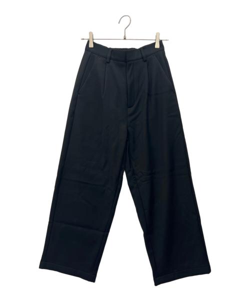 crewre（クルーレ）crewre (クルーレ) ギャバフリースウォームスラックス ブラック サイズ:１の古着・服飾アイテム