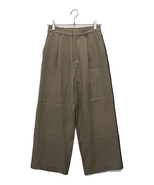 crewre（クルーレ）crewre (クルーレ) ニットラインスラックス ベージュ サイズ:1の古着・服飾アイテム