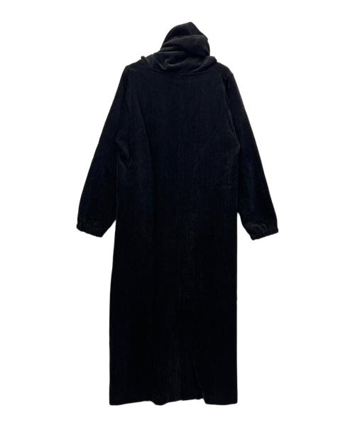 crewre（クルーレ）crewre (クルーレ) ベルベットフードワンピース ブラック サイズ:1の古着・服飾アイテム