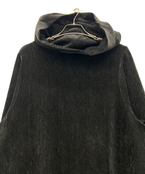 crewre（クルーレ）crewre (クルーレ) ベルベットフードワンピース ブラック サイズ:1の古着・服飾アイテム