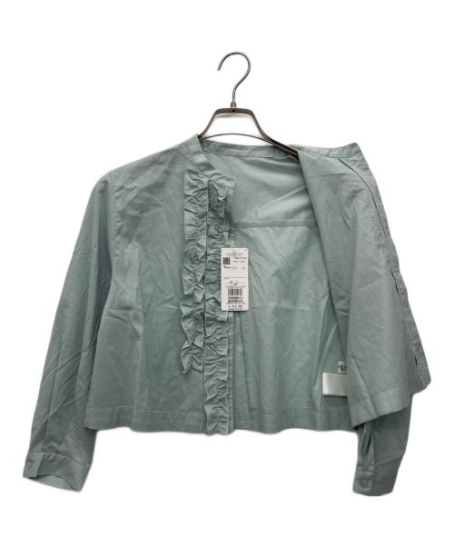 MICHEL KLEIN（ミッシェルクラン）MICHEL KLEIN (ミッシェルクラン) 長袖ブラウス スカイブルー サイズ:Sの古着・服飾アイテム