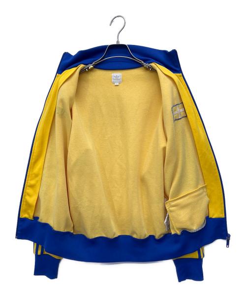 adidas（アディダス）adidas (アディダス) トラックジャケット イエロー×ブルー サイズ:Mの古着・服飾アイテム