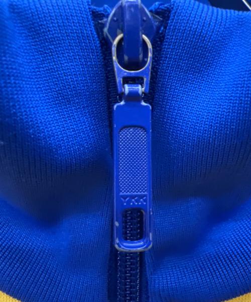 adidas（アディダス）adidas (アディダス) トラックジャケット イエロー×ブルー サイズ:Mの古着・服飾アイテム