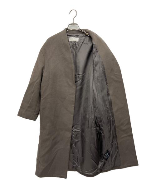 Plage（プラージュ）Plage (プラージュ) ノーカラーコート グレー サイズ:36の古着・服飾アイテム