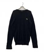 BURBERRY BLACK LABELバーバリーブラックレーベル）の古着「薄手ニット」｜ブラック
