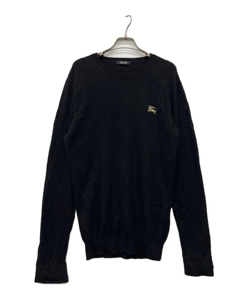 BURBERRY BLACK LABEL（バーバリーブラックレーベル）BURBERRY BLACK LABEL (バーバリーブラックレーベル) 薄手ニット ブラック サイズ:3の古着・服飾アイテム