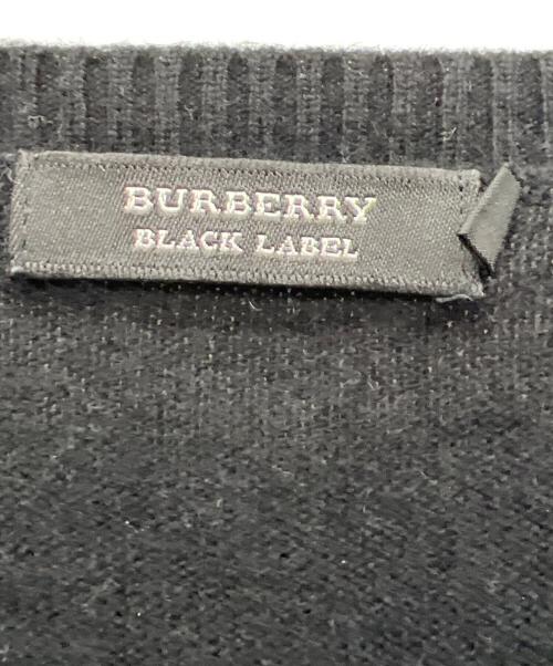 BURBERRY BLACK LABEL（バーバリーブラックレーベル）BURBERRY BLACK LABEL (バーバリーブラックレーベル) 薄手ニット ブラック サイズ:3の古着・服飾アイテム