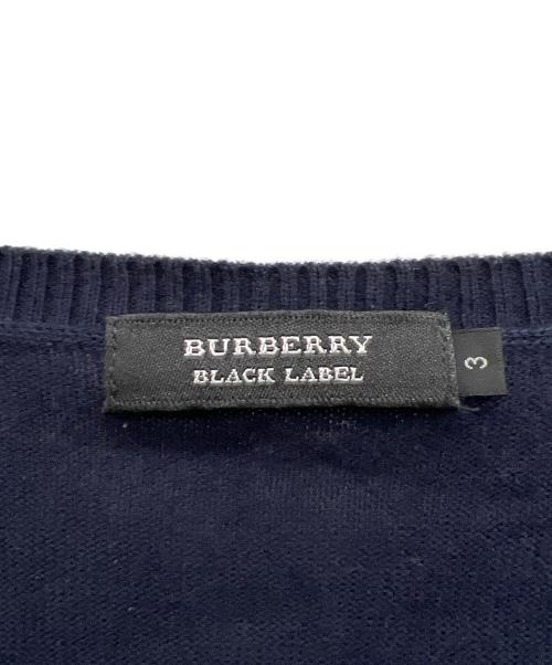 BURBERRY BLACK LABEL（バーバリーブラックレーベル）BURBERRY BLACK LABEL (バーバリーブラックレーベル) 薄手ニット ネイビー サイズ:3の古着・服飾アイテム