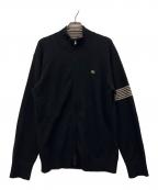 BURBERRY BLACK LABELバーバリーブラックレーベル）の古着「ニットカーディガン」｜ブラック