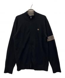 BURBERRY BLACK LABEL（バーバリーブラックレーベル）の古着「ニットカーディガン」｜ブラック