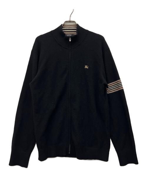 BURBERRY BLACK LABEL（バーバリーブラックレーベル）BURBERRY BLACK LABEL (バーバリーブラックレーベル) ニットカーディガン ブラック サイズ:3の古着・服飾アイテム