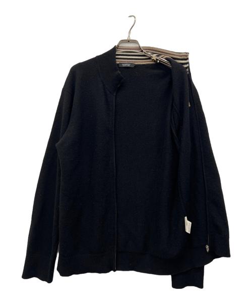 BURBERRY BLACK LABEL（バーバリーブラックレーベル）BURBERRY BLACK LABEL (バーバリーブラックレーベル) ニットカーディガン ブラック サイズ:3の古着・服飾アイテム