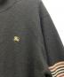 中古・古着 BURBERRY BLACK LABEL (バーバリーブラックレーベル) ニットカーディガン ブラック サイズ:3：4000円
