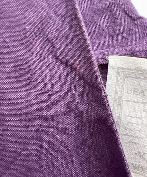 BEARDSLEY（ビアズリー）BEARDSLEY (ビアズリー) リネンサロペット バイオレット サイズ:FREEの古着・服飾アイテム
