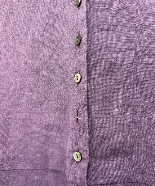 BEARDSLEY（ビアズリー）BEARDSLEY (ビアズリー) リネンサロペット バイオレット サイズ:FREEの古着・服飾アイテム