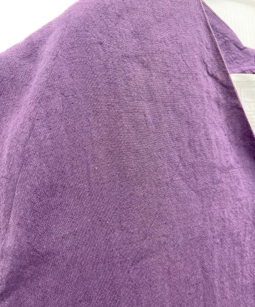 BEARDSLEY（ビアズリー）BEARDSLEY (ビアズリー) リネンサロペット バイオレット サイズ:FREEの古着・服飾アイテム