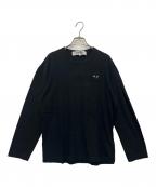 COMME des GARCONSコムデギャルソン）の古着「長袖カットソー」｜ブラック