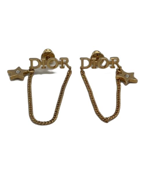 Dior（ディオール）Dior (ディオール) ロゴピアス ゴールドカラーの古着・服飾アイテム