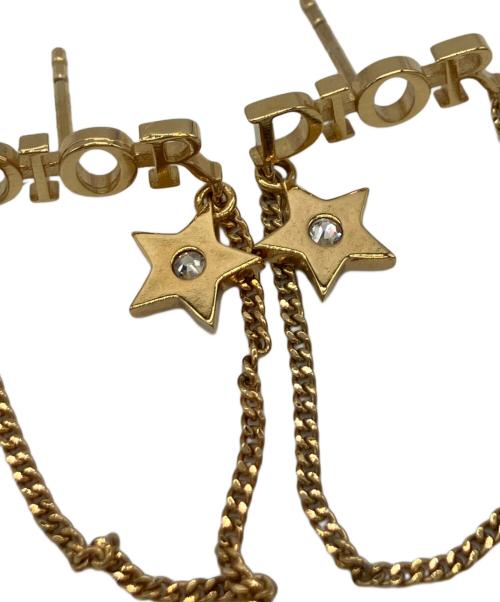 Dior（ディオール）Dior (ディオール) ロゴピアス ゴールドカラーの古着・服飾アイテム