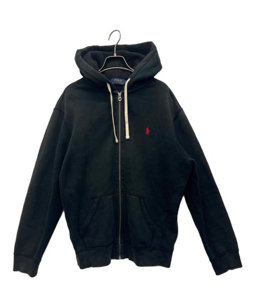 POLO RALPH LAUREN（ポロ・ラルフローレン）POLO RALPH LAUREN (ポロ・ラルフローレン) ジップパーカー ブラック サイズ:Lの古着・服飾アイテム