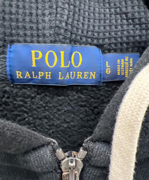 POLO RALPH LAUREN（ポロ・ラルフローレン）POLO RALPH LAUREN (ポロ・ラルフローレン) ジップパーカー ブラック サイズ:Lの古着・服飾アイテム