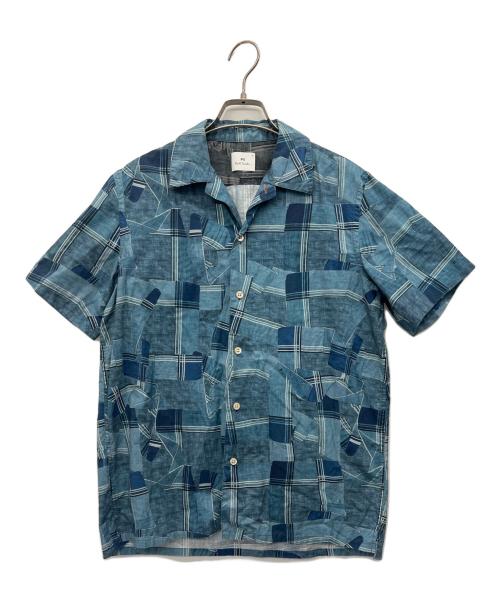 PAUL SMITH（ポールスミス）PAUL SMITH (ポールスミス) 半袖シャツ ブルー サイズ:Sの古着・服飾アイテム
