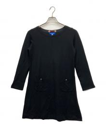 BLUE LABEL CRESTBRIDGE（ブルーレーベルクレストブリッジ）の古着「長袖ワンピース」｜ブラック