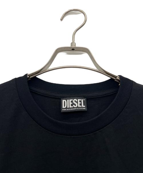 DIESEL（ディーゼル）DIESEL (ディーゼル) 半袖カットソー ブラック サイズ:Sの古着・服飾アイテム