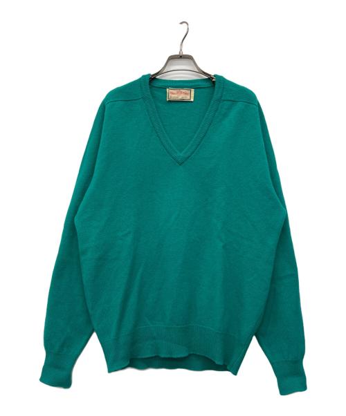 ALAN PAINE（アランペイン）ALAN PAINE (アランペイン) Vネックニット グリーン サイズ:44”122cmの古着・服飾アイテム