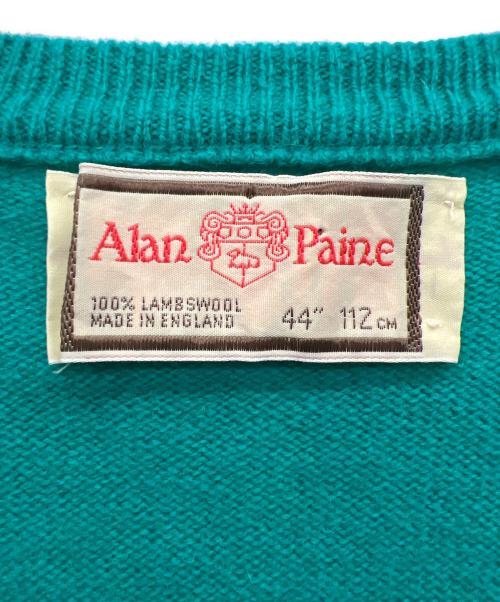 ALAN PAINE（アランペイン）ALAN PAINE (アランペイン) Vネックニット グリーン サイズ:44”122cmの古着・服飾アイテム