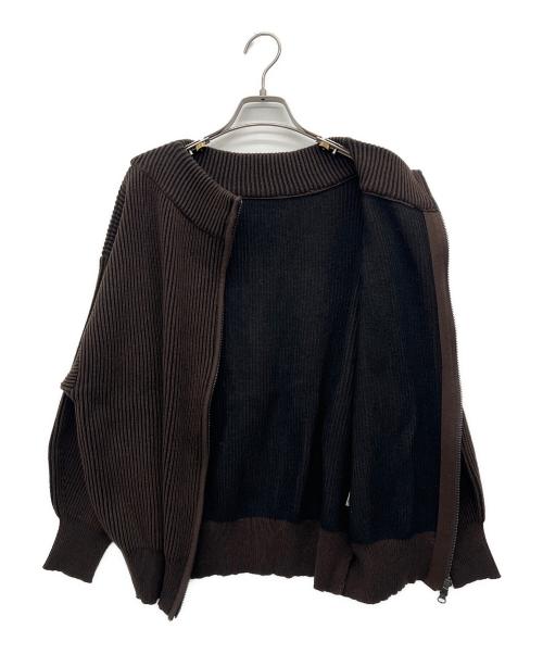 CLOCHE（クロシェ）CLOCHE (クロシェ) 薄手カーディガン ブラウン サイズ:02の古着・服飾アイテム