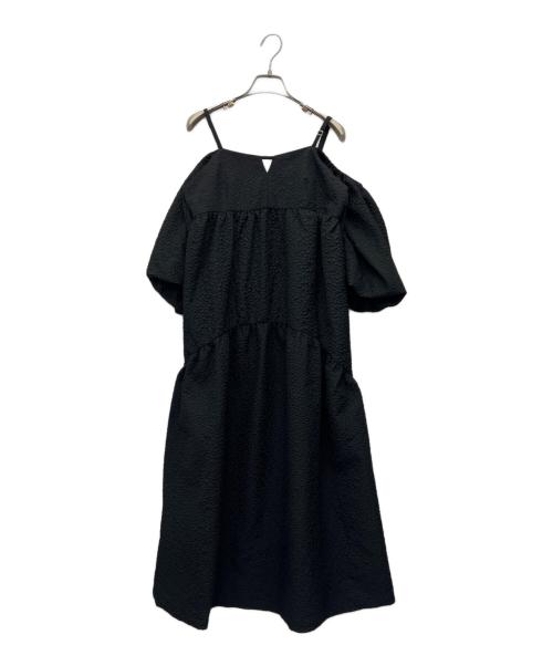 RAY BEAMS（レイ ビームス）RAY BEAMS (レイ ビームス) 半袖ワンピース ブラックの古着・服飾アイテム