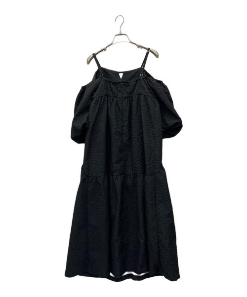 RAY BEAMS（レイ ビームス）RAY BEAMS (レイ ビームス) 半袖ワンピース ブラックの古着・服飾アイテム