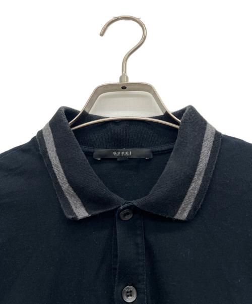 GUCCI（グッチ）GUCCI (グッチ) ポロシャツ ブラック サイズ:Sの古着・服飾アイテム