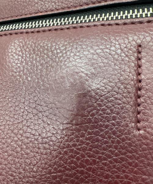 CELINE（セリーヌ）CELINE (セリーヌ) エッジミディアム ハンドバッグ ボルドーの古着・服飾アイテム