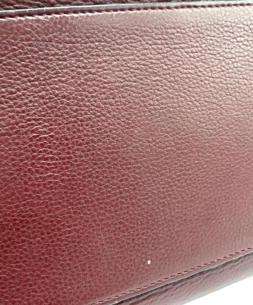CELINE（セリーヌ）CELINE (セリーヌ) エッジミディアム ハンドバッグ ボルドーの古着・服飾アイテム
