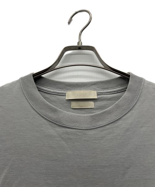 YOKE（ヨーク）YOKE (ヨーク) 半袖カットソー ライトグレー サイズ:2の古着・服飾アイテム