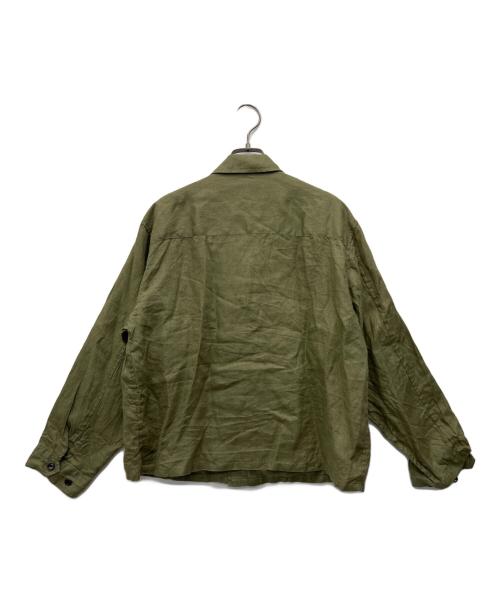 JOURNAL STANDARD（ジャーナルスタンダード）JOURNAL STANDARD (ジャーナルスタンダード) リネンミリタリージャケット グリーン サイズ:不明の古着・服飾アイテム