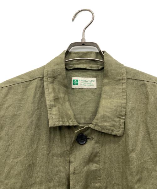 JOURNAL STANDARD（ジャーナルスタンダード）JOURNAL STANDARD (ジャーナルスタンダード) リネンミリタリージャケット グリーン サイズ:不明の古着・服飾アイテム