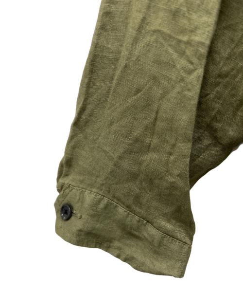 JOURNAL STANDARD（ジャーナルスタンダード）JOURNAL STANDARD (ジャーナルスタンダード) リネンミリタリージャケット グリーン サイズ:不明の古着・服飾アイテム