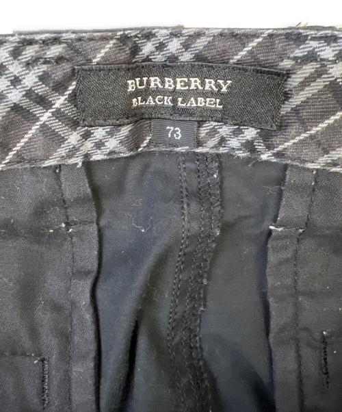 BURBERRY BLACK LABEL（バーバリーブラックレーベル）BURBERRY BLACK LABEL (バーバリーブラックレーベル) 7分丈パンツ ブラック サイズ:73の古着・服飾アイテム