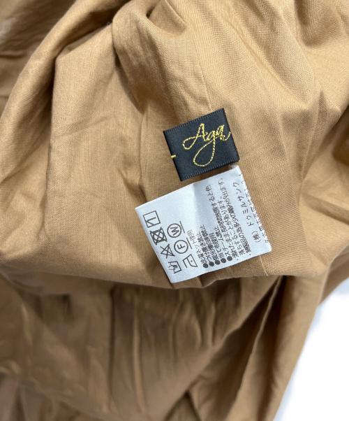 Aga（アーガ）Aga (アーガ) ノースリーブワンピース ブラウン サイズ:9の古着・服飾アイテム