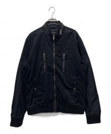 DIESEL（ディーゼル）の古着「ジップアップジャケット」｜ブラック